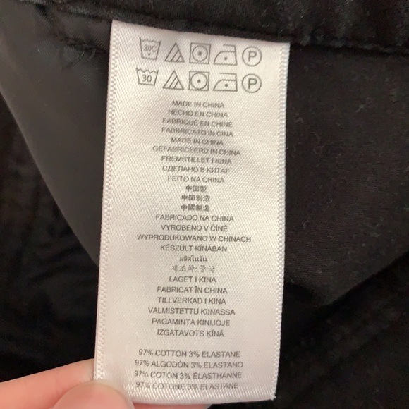 Michael Kors Black with Gold Zipper Pockets Pants - Picture 7 of 7